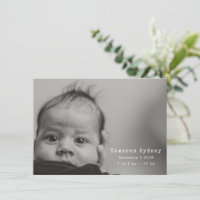 Full Photo Black White Typewriter Font Simple Baby