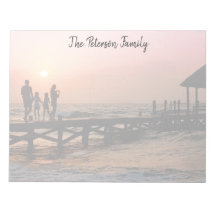 Full Photo Faded Personalised Family Notepad