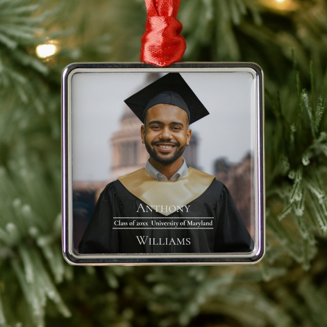 Full Photo Minimalist Graduation  Metal Tree Decoration (Tree)
