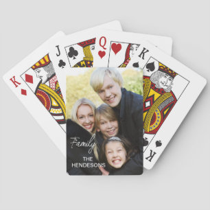 Full Photo,Modern Family Script Photo Playing Cards