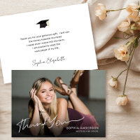 Full Photo Modern Graduate Thank You