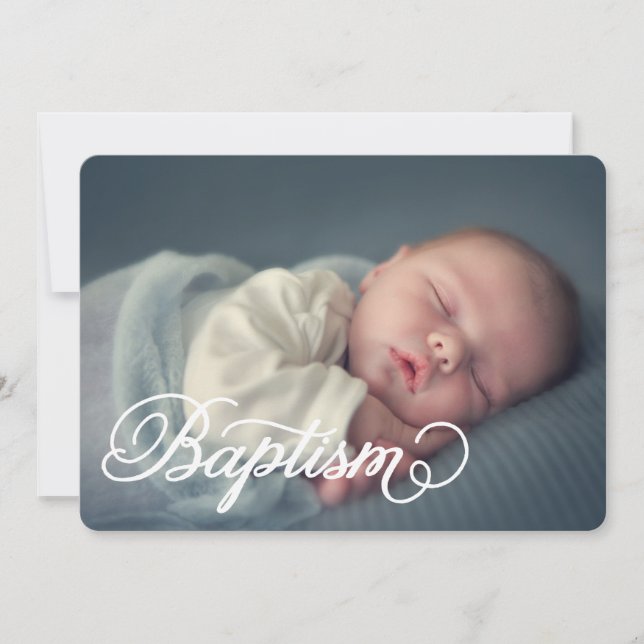 Full Photo Script | Baptism Invitation (Front)