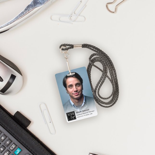 Full Photo & Small Logo Employee ID ID Badge (Creator Uploaded)