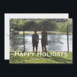 Full Photo Snowfall Custom Card<br><div class="desc">All text is completely customisable for you to make a personalised card just the way you want it.</div>