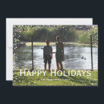 Full Photo Snowfall Custom Card<br><div class="desc">All text is completely customisable for you to make a personalised card just the way you want it.</div>