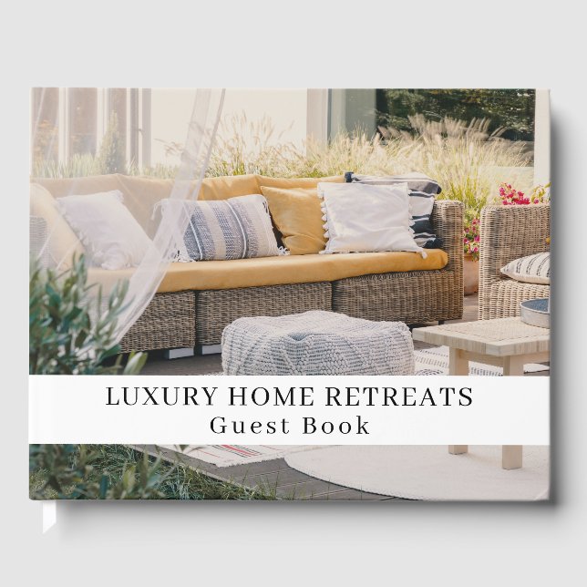 Full Photo Vacation Rental Guest Book (Front)