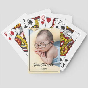 Full Photo - Vertical Custom Text Playing Cards