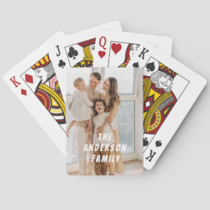 Full Photo - Vertical Custom Text Playing Cards
