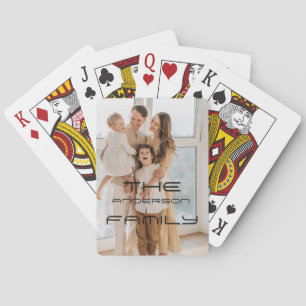 Full Photo - Vertical Custom Text Playing Cards