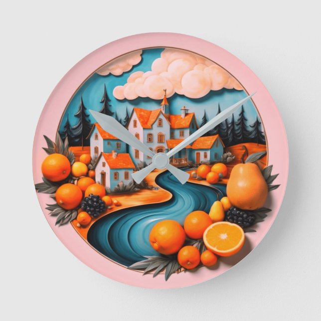 Full Plate Round Clock (Front)