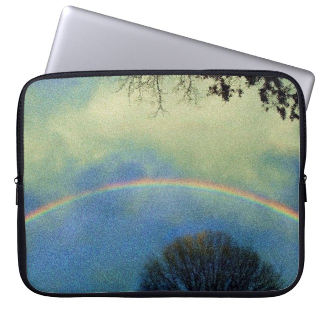 Full rainbow in Seurat style Laptop Sleeve (Front)