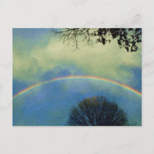 Full rainbow in Seurat style Postcard