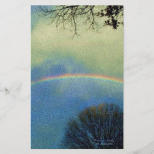 Full rainbow in Seurat style Stationery