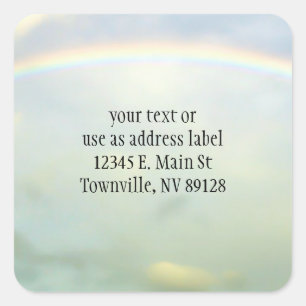Full Rainbow Square Sticker
