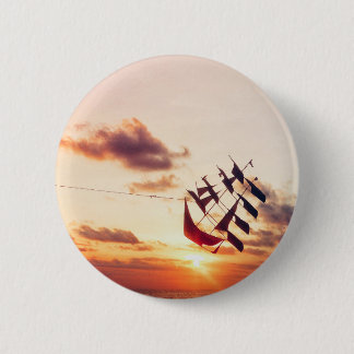 "Full Sail" 6 Cm Round Badge