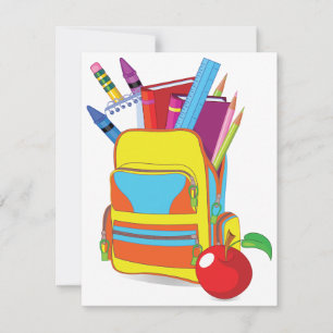 Full School Bag Invitations