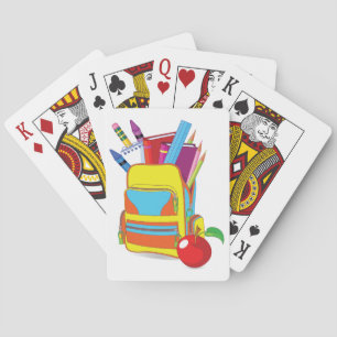 Full School Bag Playing Cards