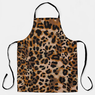 Full seamless jaguar cheetah animal skin pattern. apron