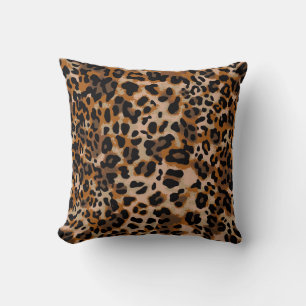 Full seamless jaguar cheetah animal skin pattern. cushion