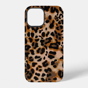 Full seamless jaguar cheetah animal skin pattern. iPhone 12 case