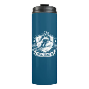 Full Send University Skiing Thermal Tumbler