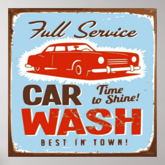 FULL SERVICE CAR WASH POSTER