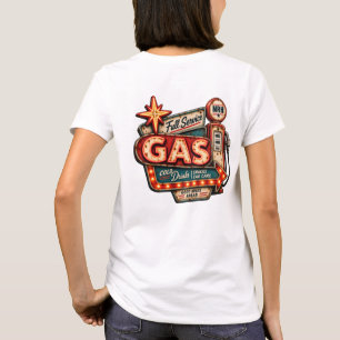 Full Service Gas Vintage Americana Women's T-Shirt
