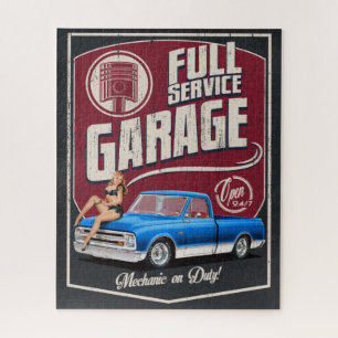 Full Service Truck Garage Jigsaw Puzzle