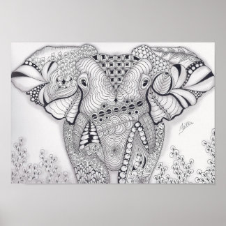 Full Size Elephant Poster