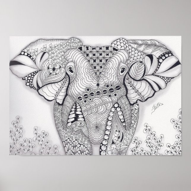Full Size Elephant Poster (Front)
