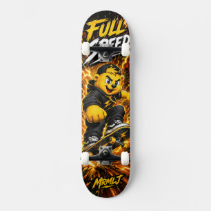 Full Speed Golden Lightning Monster Skate Graphic Skateboard