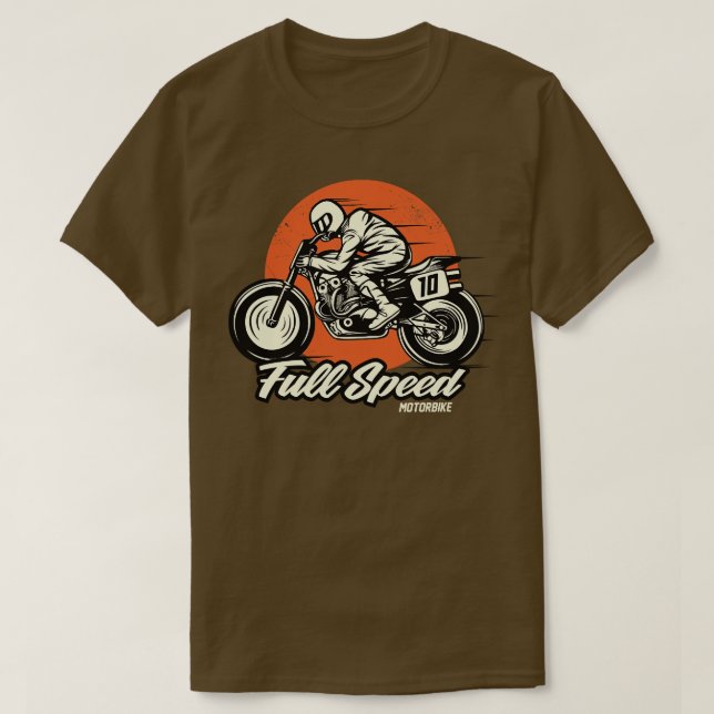 Full Speed Motorbike  T-Shirt (Design Front)
