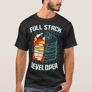 Full Stack Developer Funny Pancake Web Coder Progr T-Shirt