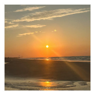 Full Sunrise on Isle Of Palms, South Carolina Photo Print