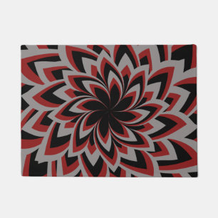 FULL SWIRL FLOWER DOORMAT