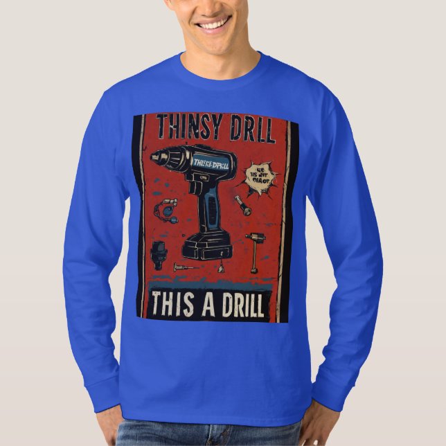 Full T-shirt printed blue colour print  (Front)