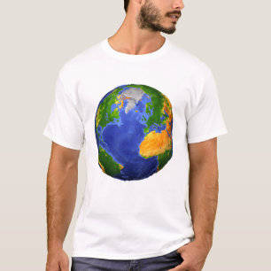 Full The Earth Showing Topographic Data. T-Shirt