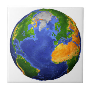 Full The Earth Showing Topographic Data. Tile