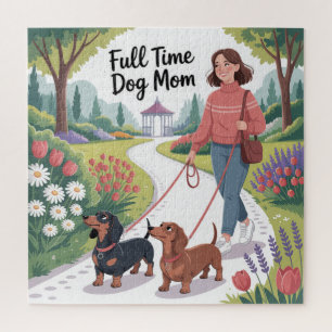 Full Time Dachshund Dog Mum Jigsaw Puzzle