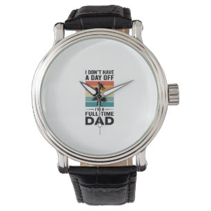 Full-Time Dad Vintage Graphic T-Shirt Design_1 Watch