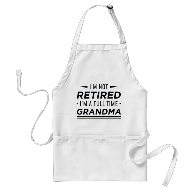 Full Time Grandma Standard Apron (Front)