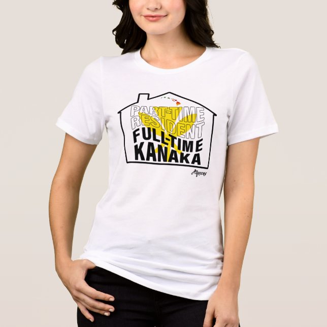 Full-Time Kanaka [Blk] Tri-Blend Shirt (Front)