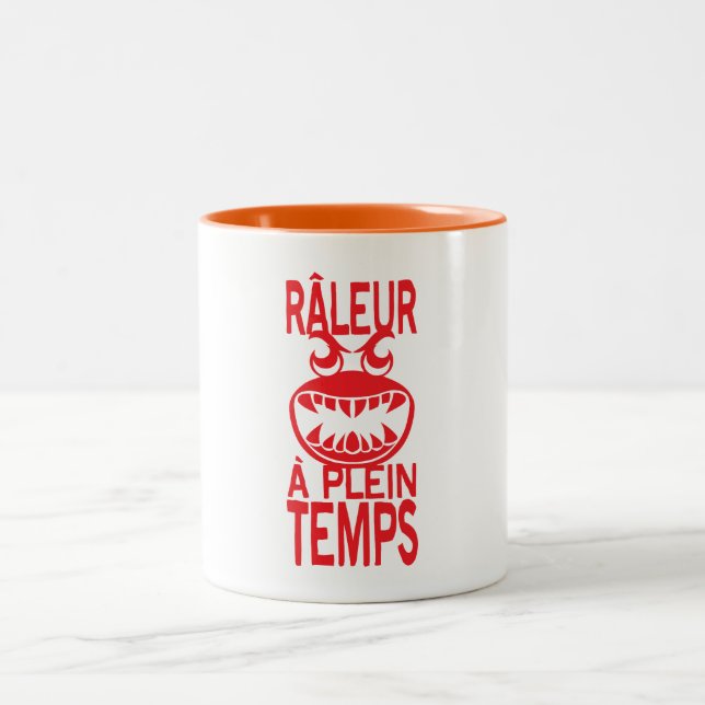 full-time rally citation humor dent feroce Two-Tone coffee mug (Center)