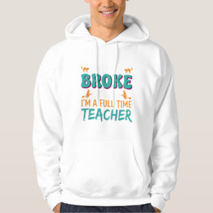 Full Time Teacher Halloween Witch Design_1 Hoodie