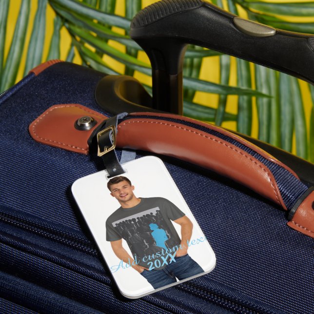 Full Vertical Photo - Script Custom  Luggage Tag (Front Insitu 1)
