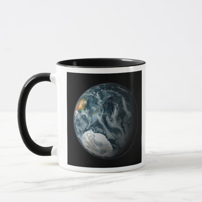 Full view of the Earth highlighting Antarctica Mug (Left)