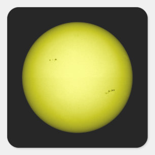 Full view of the Sun Square Sticker