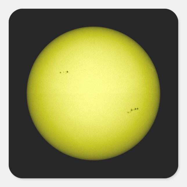 Full view of the Sun Square Sticker (Front)