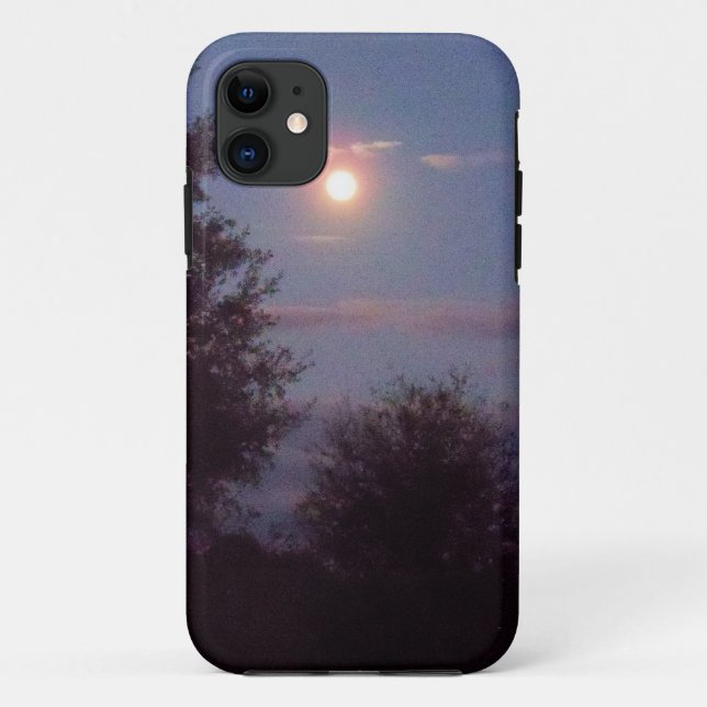 full Wolf Moon rising Case-Mate iPhone Case (Back)