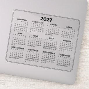 Full Year 2027 Horizontal Calendar Laptop